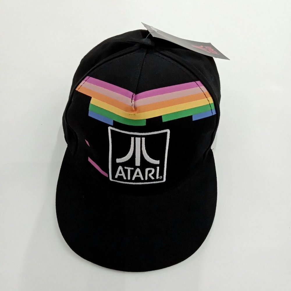 ATARI Breakout Gamer Snapback Hat Retro New 80s